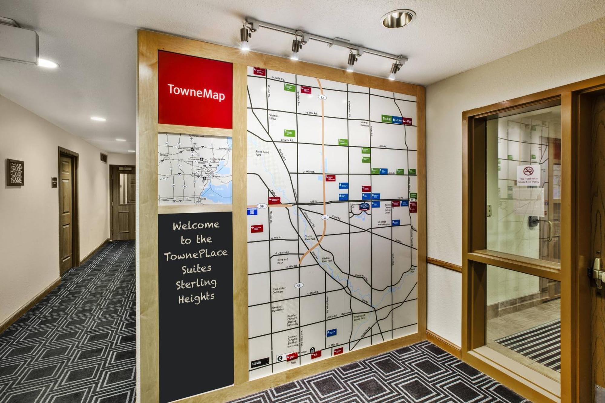 TownePlace Suites Detroit Sterling Heights Exterior foto